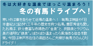 冬の有馬ドライブへ！